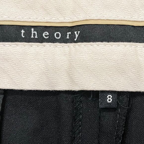 Theory Black Women's Trousers - Picture 5 of 5